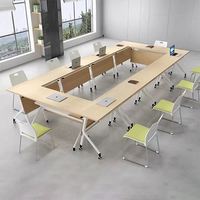 Table de formation pliable de haute qualité, bureau d'ordinateur confortable et durable, table de formation pour le personnel