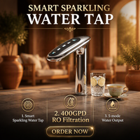 Purificateur d'eau électrique RO Premium 400 GPD avec robinet, eau pétillante et 5 températures instantanées (chaude et froide), pour usage commercial et domestique, OEM ODM Luckboil