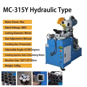 Manual Pipe Cutting Machine with Pneumatic Vise for Round Square Metal Tube Semi-auto Circular <b>Saw</b> - Product Image 2