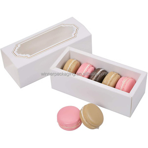 Chất lượng cao hộp <span class=keywords><strong>Macaron</strong></span> Inlay bánh Pastry hộp giấy với cửa sổ tùy chỉnh bao bì thực phẩm đám cưới ngọt ngào hộp - Product Image 5
