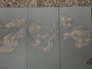 لوحة جدارية حديثة ثلاثية الأبعاد منقوشة بإضاءة LED مع تصميم كلاسيكي مقاوم للماء - Product Image 5