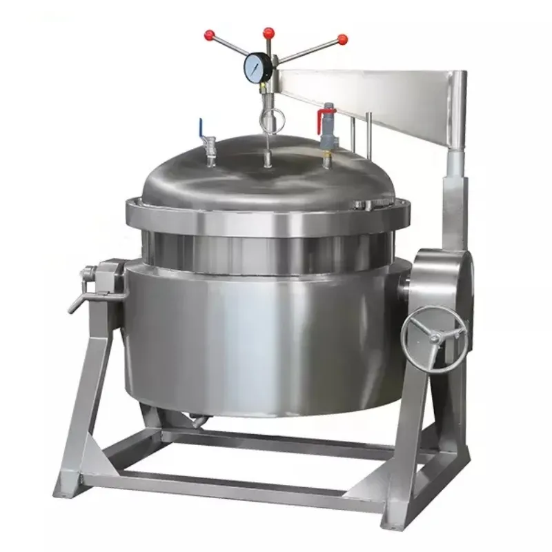 Kommerzielle 500L Hochdruck-Kochtopf maschine Dampf-/Elektro heizung Industrieller Fleisch-Schnell kochtopf