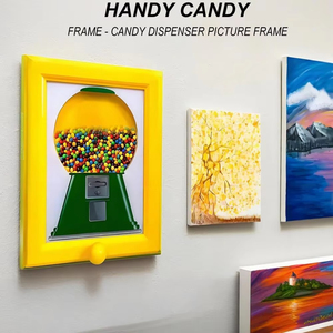Dispensador de Dulces con Marco de Fotos, Exhibidor de Golosinas para Oficina, Idea de Regalo, Máquina de Chicles de Pared, Máquina de Dulces Vintage con Marco Divertido - Product Image 5