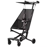 Nouvelle poussette simple pour enfants, pliable, légère, avec siège, utilisable en hiver et en été, quatre roues, avec auvent/poussette en alliage d'aluminium
