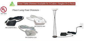 WK <span class=keywords><strong>variateur</strong></span> de pied télécommande manuelle 220V vis 300W charge maximale contrôleur d'éclairage pour <span class=keywords><strong>halogène</strong></span> incandescent Dimmable LED - Product Image 6