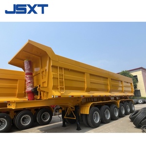 JSXT Semi-remorque en acier de haute qualité pour le transport de sable et de gravier 6-<span class=keywords><strong>Alex</strong></span> Benne arrière avec <span class=keywords><strong>pneu</strong></span> 12R22.5 - Product Image 3