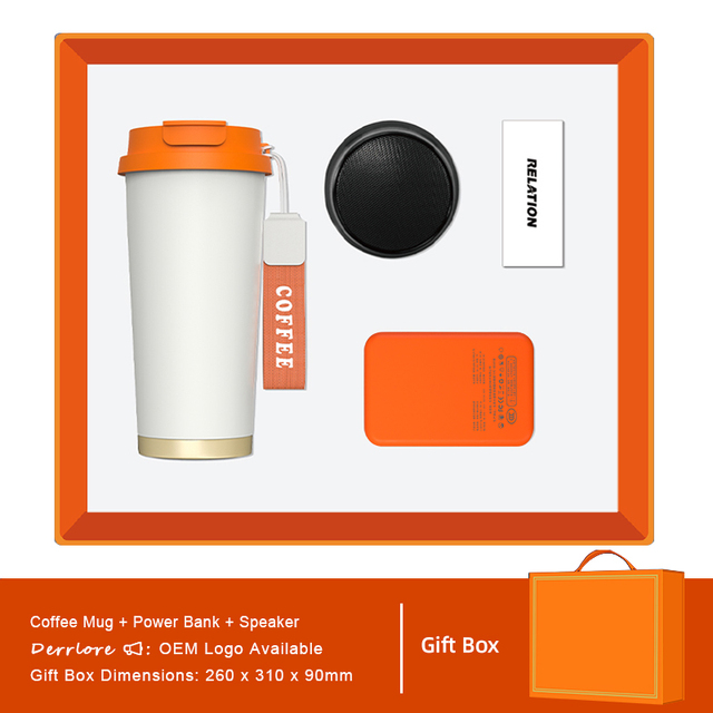 TMS21-3 Mug Bluetooth Speaker Power Bank with Modern Design Gift Set for Men and Women