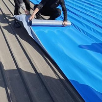 Rouleau de membrane imperméable autocollante en caoutchouc butyle résistant aux intempéries pour la rénovation des toitures en tôle d'acier colorée