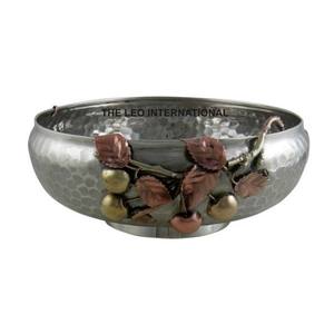 Steel Metal Round Shape Shinny Polish Fancy <b>Bowl</b> Modern Home Hot Selling Primmum Quality Decorative <b>Bowl</b> - Product Image 2