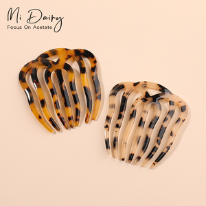Mi Dairy New <strong>Fashion</strong> Design Factory Direct Supplier Cellulose Acetate Hair Accessories Decorations <strong>Combs</strong> for Women 220438 - Product Image 2