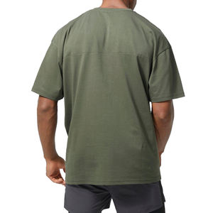 T-shirt pour homme de haute qualité, vintage, col ras du cou, grande taille, logo personnalisé, coton, manches courtes, ample, sport, t-shirts pour homme - Product Image 3