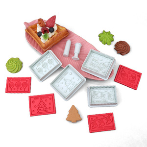 Khuôn làm bánh quy hình tem Giáng sinh, khuôn làm bánh quy mùa xuân, khuôn làm bánh fondant, sản phẩm mới 2024 - Product Image 1