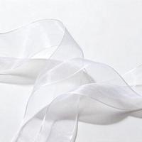 Ruban en organza élégant, ruban en mousseline transparent, ruban décoratif en rouleau pour bouquet de fleurs, boîte cadeau, emballage de gâteau, décoration