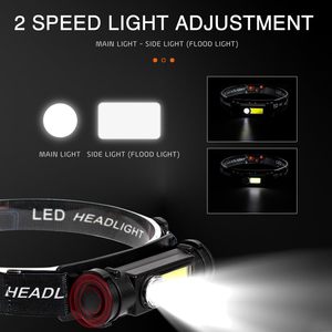 Powerful 1000lm <b>LED</b> Headlamp 9 Modes Type-C <b>Rechargeable</b> Head Torch for Running Camping Mining & Industrial <b>Work</b> - Product Image 3