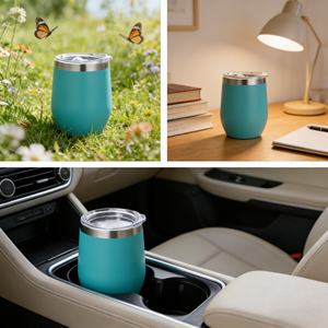 Élégant gobelet à vin isotherme en acier inoxydable de 350 ml, double paroi sous vide, avec couvercle, sans BPA, portable, personnalisable avec logo pour activités extérieures - Product Image 6