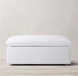 Sofá americano de tela R para sala de estar, color crema, blanco nube, sofá de tres plazas, sofá informal para apartamento, sofá recto personalizable - Product Image 5