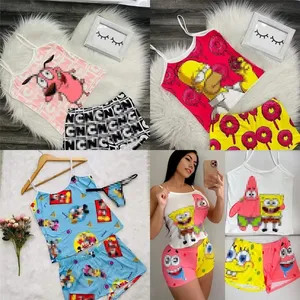 Set di pigiama corto da donna in due pezzi personalizzato canottiera estiva - Product Image 5