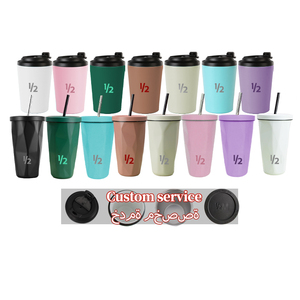 TY 2025 Customized <strong>Logo</strong> 12oz/500ml Eco-Sustainable Stainless Steel Travel <strong>Car</strong> Tumbler <strong>Mug</strong> Recyclable Gift Cup Wiht Ceramic Liner - Product Image 1