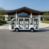 Bus de tourisme électrique de luxe, fermé, 14 places, de bonne qualité, à bas prix, pour hôtel, complexe hôtelier, parc personnalisé, visites touristiques