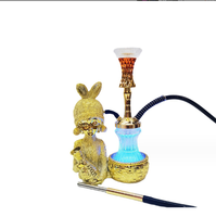 Nouveau design fumer luxe résine fille design narguilé aluminium narguilé shisha verre petite fille narguilé chicha