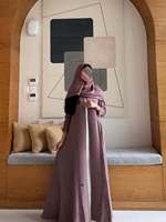 Robe longue drapée style cardigan ODM pour le quotidien, coupe oversize, style manteau, Abaya, vêtement islamique modeste, coupe-vent décontracté, fournisseur de vêtements