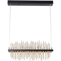 Lampe suspendue à LED minimaliste en métal rectangulaire salle à manger éclairage suspendu lustres et lampes suspendues en métal
