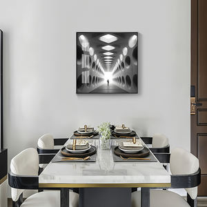 Peinture décorative artistique avec effet d'extension de lumière et d'ombre <span class=keywords><strong>sur</strong></span> <span class=keywords><strong>le</strong></span> mur de fond du <span class=keywords><strong>restaurant</strong></span> Peinture en porcelaine de cristal - Product Image 3