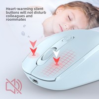 Ratón Inalámbrico 2.4G y Bluetooth de Modo Dual, Estilo RGB, Interfaz USB, Silencioso y Recargable, Compatible con Apple Mac y Computadoras de Oficina