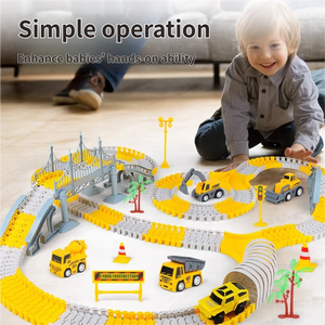 Jouet de train pour enfants le plus vendu, grande piste d'aventure avec obstacles, voiture intelligente, jeu éducatif interactif amusant pour garçons - Product Image 3