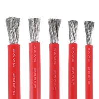 Cable Eléctrico de un Solo Conductor con Revestimiento de Silicona Antioxidante, Calibres 10, 12, 18, 22 y 26 AWG, Cable de Silicona Suave para Cableado Interno