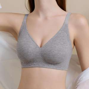 Soutien-gorge Optimum sans couture en tricot respirant, push-up, sans armatures, ajustement confortable, pour usage quotidien, rehaussement et modelage des petites poitrines - Product Image 5