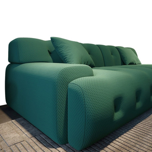 Sofás de tela estilo Wabi-sabi, sala de estar, un asiento o tres asientos, sofá de lana de cordero, estilo crema, sofá moderno Simple - Product Image 5