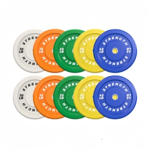 แผ่นน้ำหนักยกน้ำหนักแบบพกพา CZ 10-55 ปอนด์ สีสันสดใส ผลิตจากยูรีเทนและยาง - Product Image 2