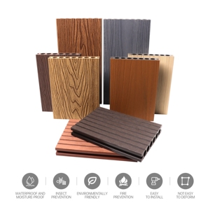 Moderne waterdichte WPC buitenvloeren |   Composiet terrasdelen van massief hout met aanpasbare textuur - Product Image 4