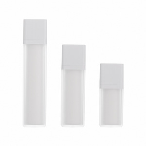 15ml 30ml 50ml Scrub Lotion Vacuum Bottle square Essence Eye Cream Airless Bottle <strong>Spin</strong> Screw Pump Bottle - Product Image 1