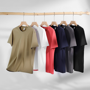 T-shirt unisexe personnalisé grande taille 100 % coton pour homme, 210 g, manches courtes, coupe ample, vierge pour impression sérigraphique et DTG - Product Image 3