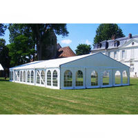 Chapiteau blanc personnalisé Grande Tente Tente d'événement extérieur Tentes de fête extensibles pour événement de mariage pour événements d'extérieur