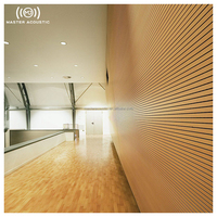 Panneau acoustique en bois rainuré MJ MASTER ACOUSTIC, absorption acoustique, imperméable, panneau mural décoratif, hôtel, appartement, design 3D