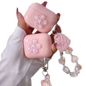 เคสลายดอกซากุระ เหมาะสำหรับ AirPods Pro 1/2/3/4/5 สีชมพู เคสหูฟังไร้สายกันกระแทก - Product Image 5