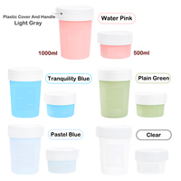 OEM/ODM 500/1000ml Pots en silicone anti-fuite pour aliments, haute performance d'étanchéité, compatibles micro-ondes et lave-vaisselle, sans BPA
