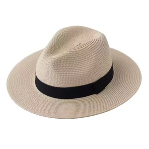 Hot Selling 2026 Women's Custom Logo <b>Straw</b> <b>Hat</b> Sun UV Protection Summer Beach Panama <b>Straw</b> <b>Hat</b> <b>for</b> <b>Men</b> Women - Product Image 2