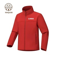 MAQVOB Vente en gros usine – Blouson Softshell Automne/Hiver Homme/Femme, Taille UE/US, Doublure Polaire Épaisse, Col Montant, Veste d'extérieur