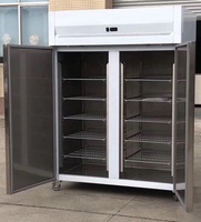 Congélateur vertical commercial de 1400 L pour hôtel, restaurant, cuisine, en acier inoxydable, avec bacs GN1/1