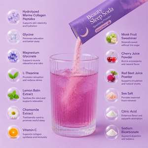 OEM ODM Glicinato <span class=keywords><strong>de</strong></span> Magnesio para Alivio del Estrés y Relajación, Colágeno Marino para la Belleza y el Sueño, Polvo Efervescente - Product Image 2