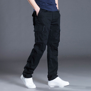 <span class=keywords><strong>Pantaloni</strong></span> Cargo Casual da <span class=keywords><strong>Uomo</strong></span> in Tela, Vita Media, Pesanti, Multitasche, Taglie Grandi, Autunnali, Gamba Dritta - Product Image 5