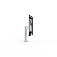 Système de contrôle d'accès par reconnaissance faciale, code QR et carte RFID avec terminal intelligent 8 pouces, barrière pivotante pour piétons