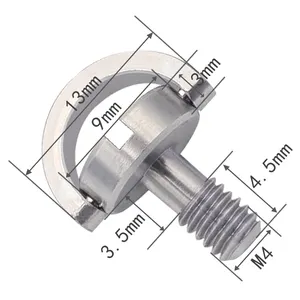 M4 Quick Release Schroeven Spion Verborgen Schroef Camera Hoge Kwaliteit 304 Roestvrij Staal Zigzag Slot Plat, Zigzag Slot Inch