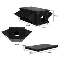 Tente de camping SUV imperméable personnalisée en PU3000mm, tente de toit rigide en aluminium, 4 saisons