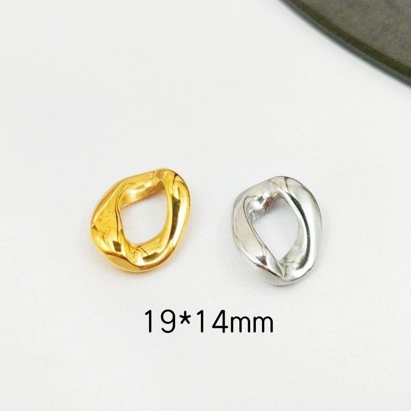 1 # Button chain oval pendant