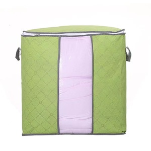 Bolsa de almacenamiento de edredones de carbón de bambú colorida para el hogar, bolsa grande de tela no tejida para ropa y edredones, organizador de ropa, bolsa de viaje para niños y madres - Product Image 3